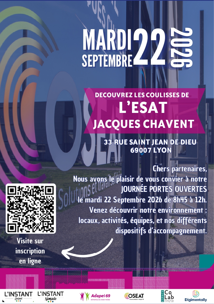 affiche portes ouvertes esat jacques chavent