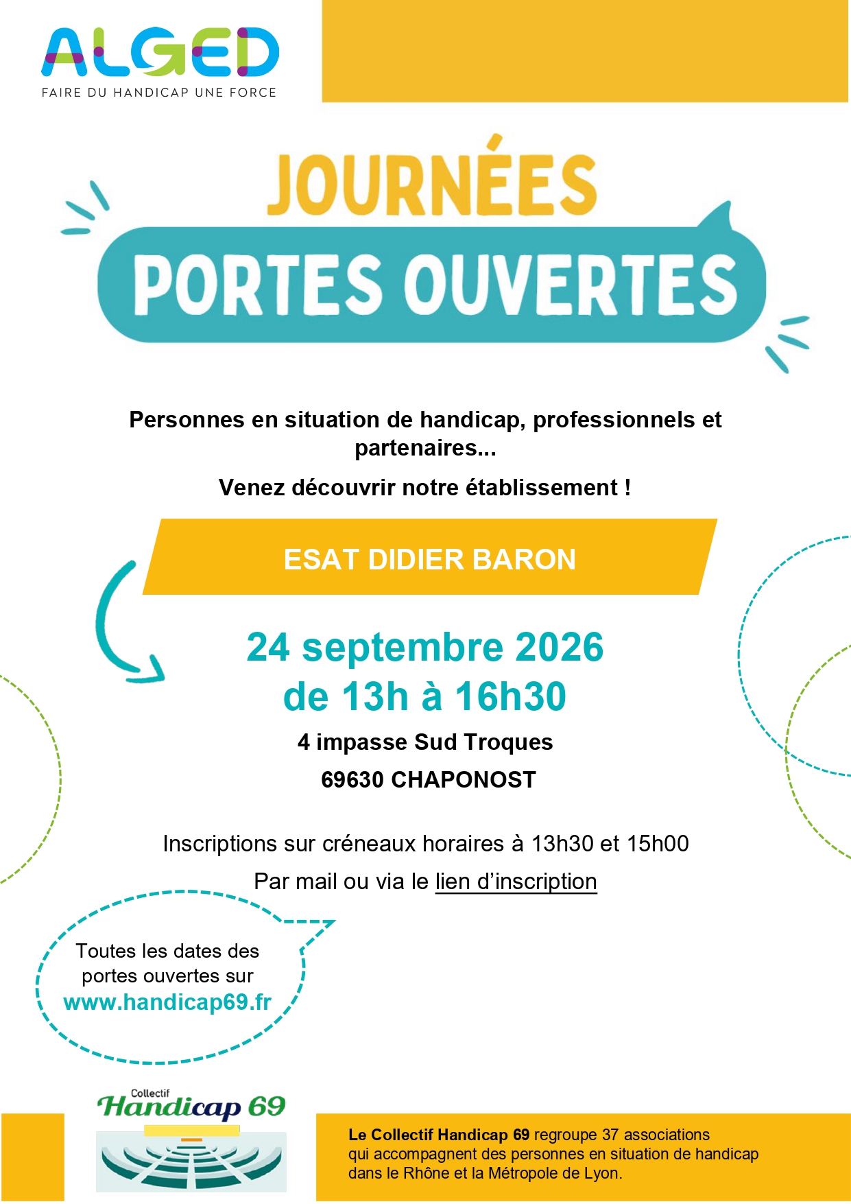 affiche portes ouvertes esat didier baron